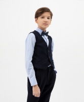 Жилет классический синий Gulliver, школьная форма для мальчиков  фото, kupilegko.ru